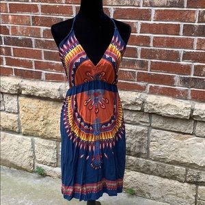 🔥sale🔥Hot and Delicious Halter multicolor dress